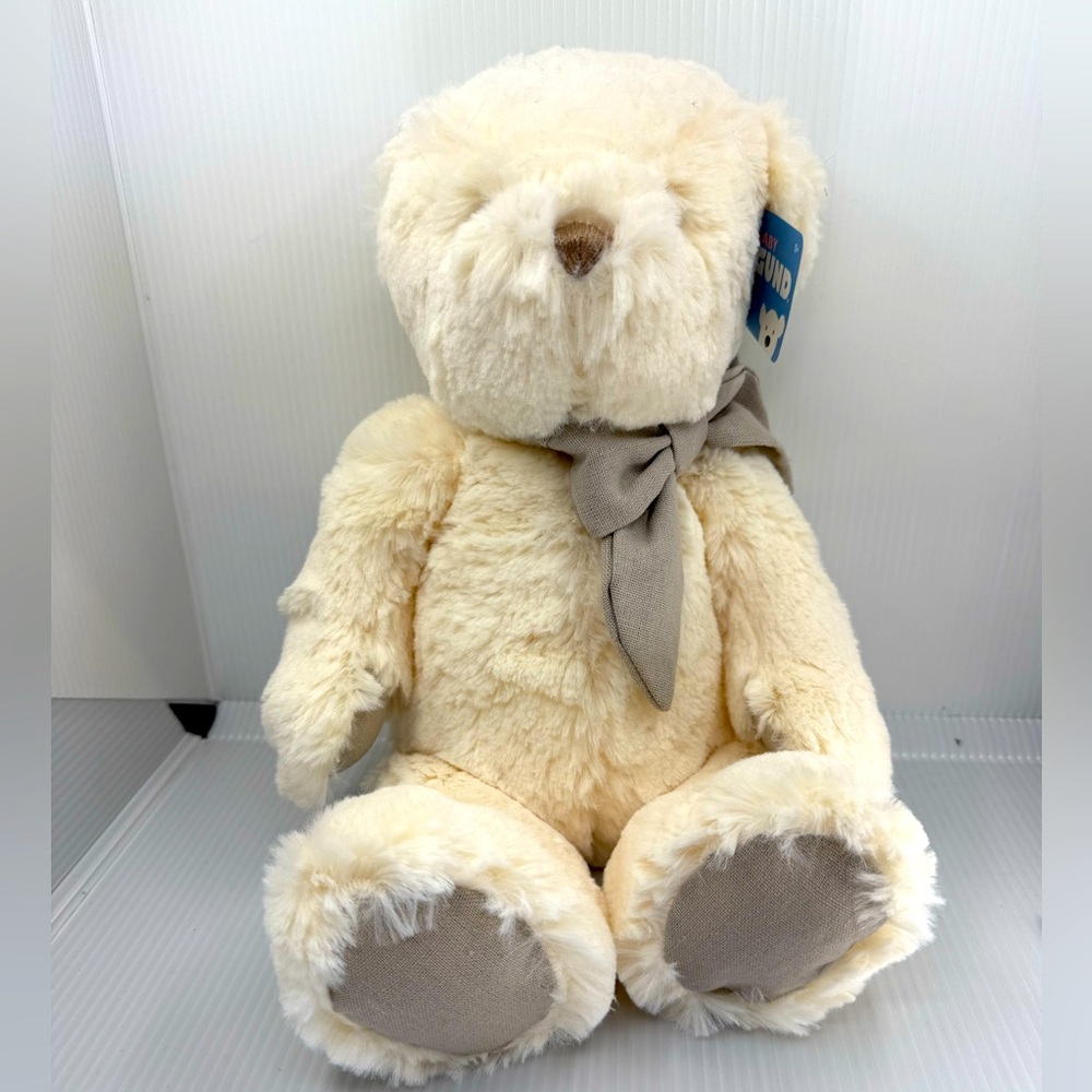 Baby Amandine Gund Plush Soft Bear White Stuffed Animal Toy NWT